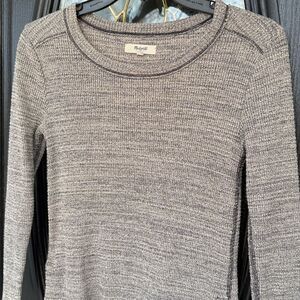 Madewell Women's Long Sleeve Gray Top - XS